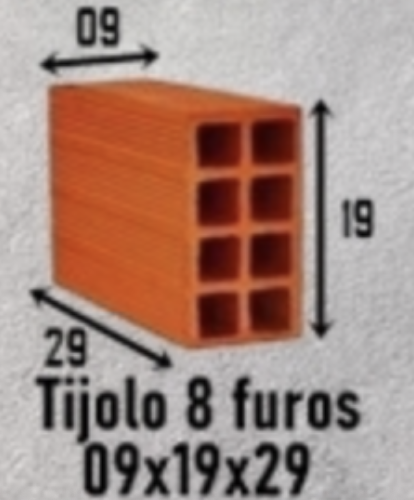 Tijolo 8 Furos